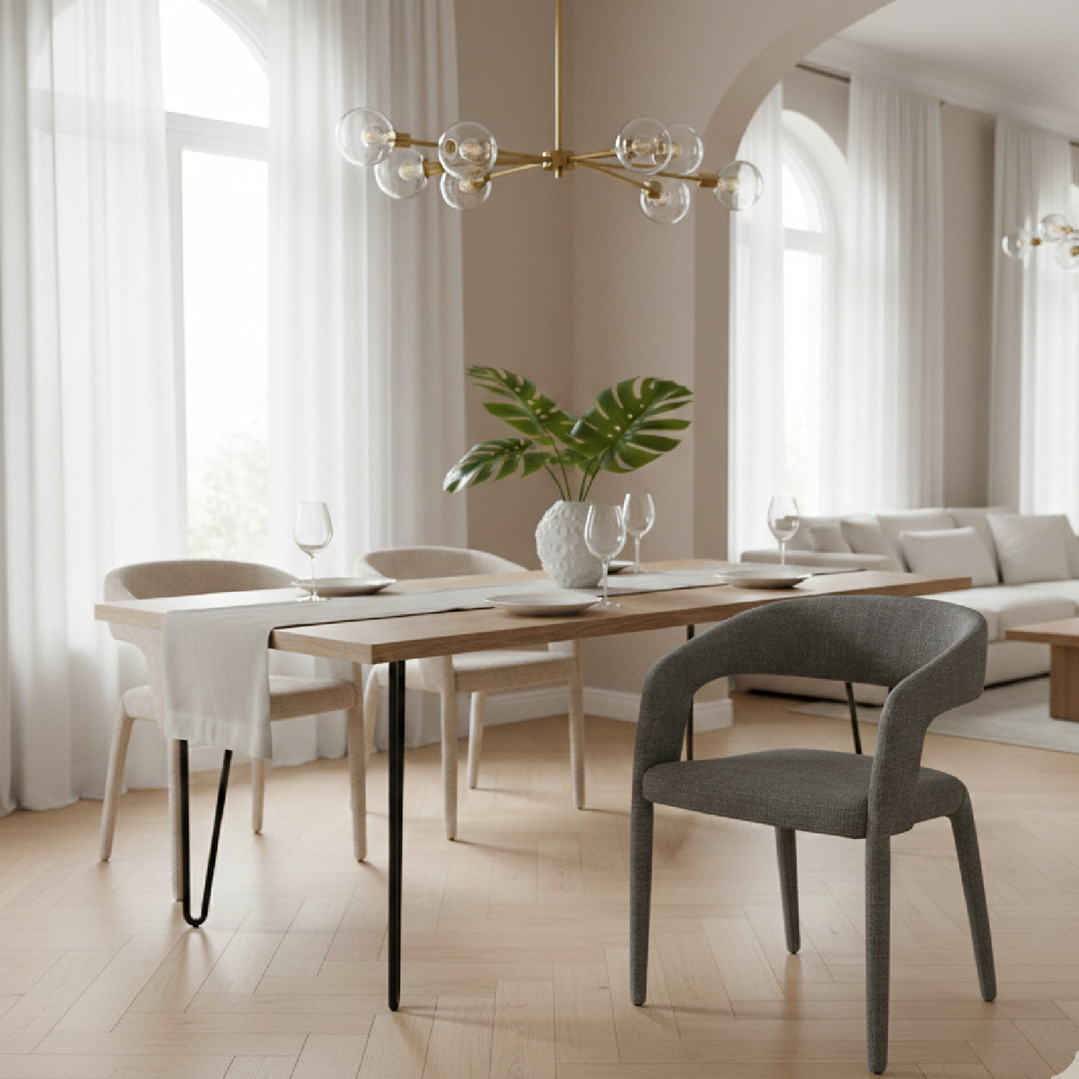 Fabric Upholstered Dining Chair | Oroa.com