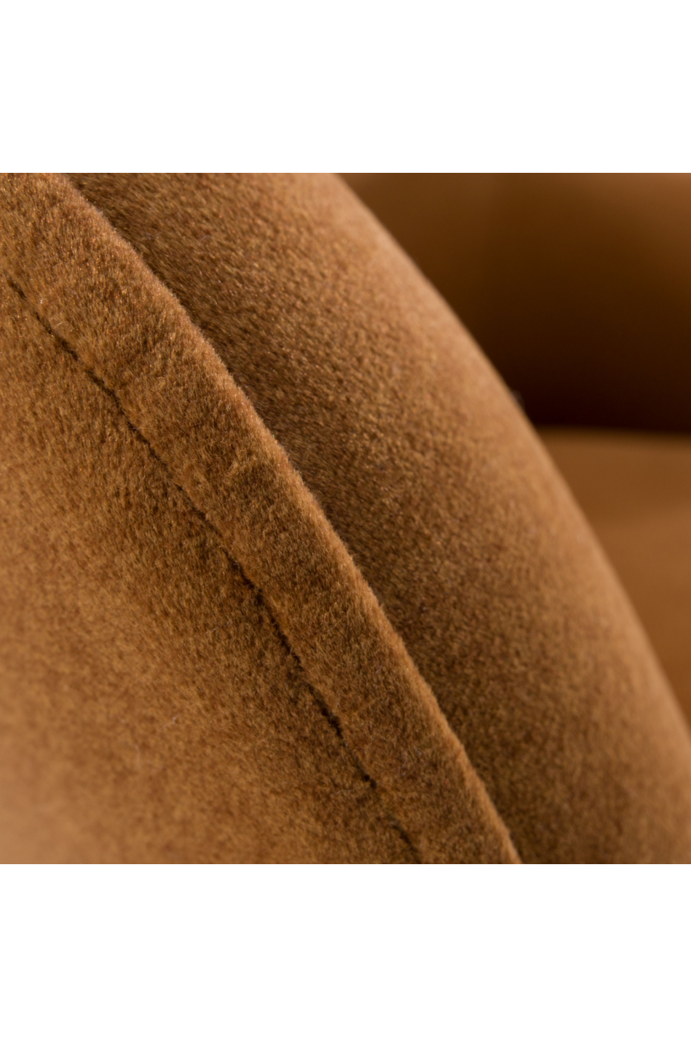 Brown Fabric Swivel Dining Chair | Oroa.com