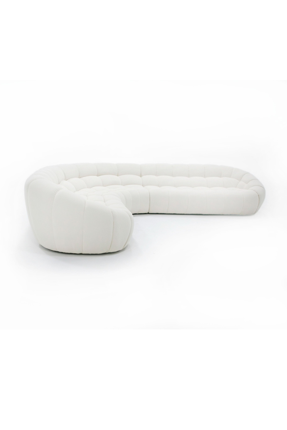 White Curved Sectional Sofa | Oroa.com