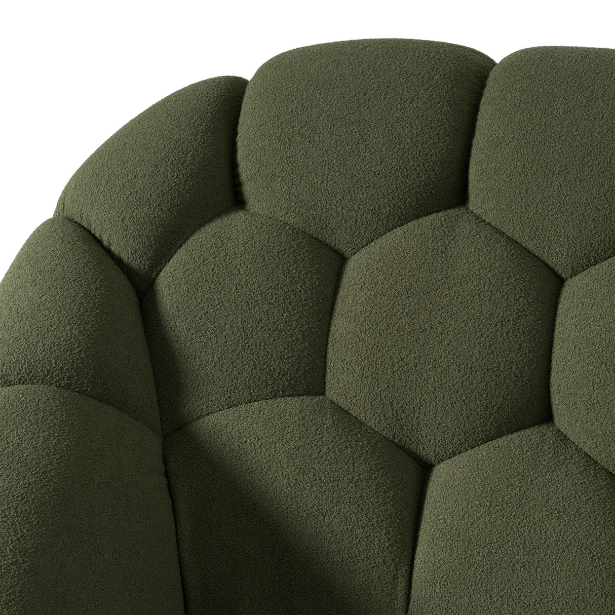 Green Hexagonal Tufted Bed | Oroa.com
