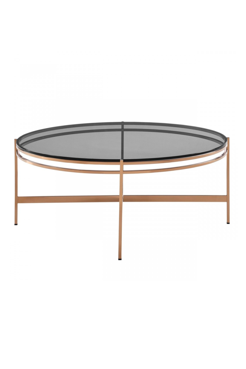 Round Smoked Glass Coffee Table | Oroa.com