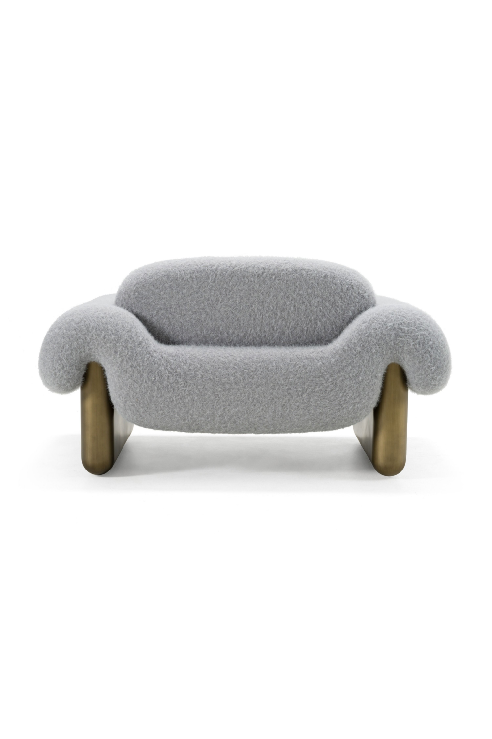 Gray Rounded Arm Accent Chair | Oroa.com