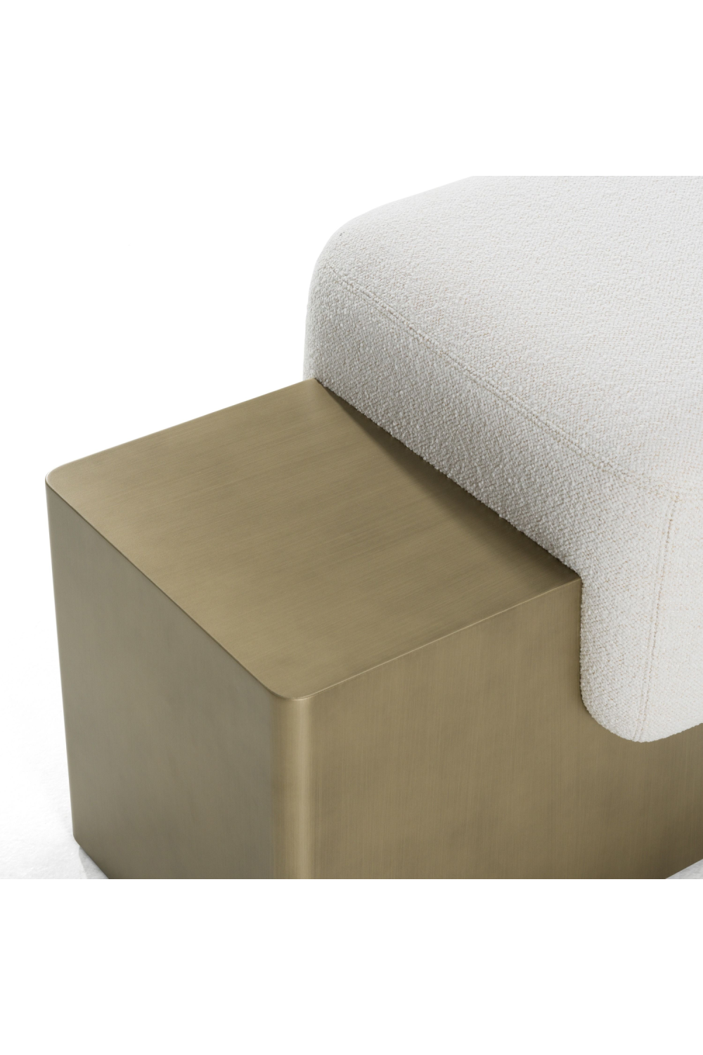 White Fabric Bench | Oroa.com