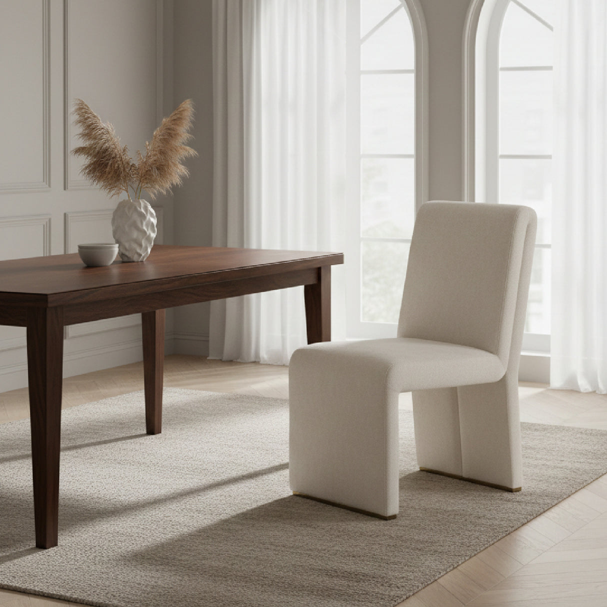 White Dining Side Chairs (2) | Oroa.com