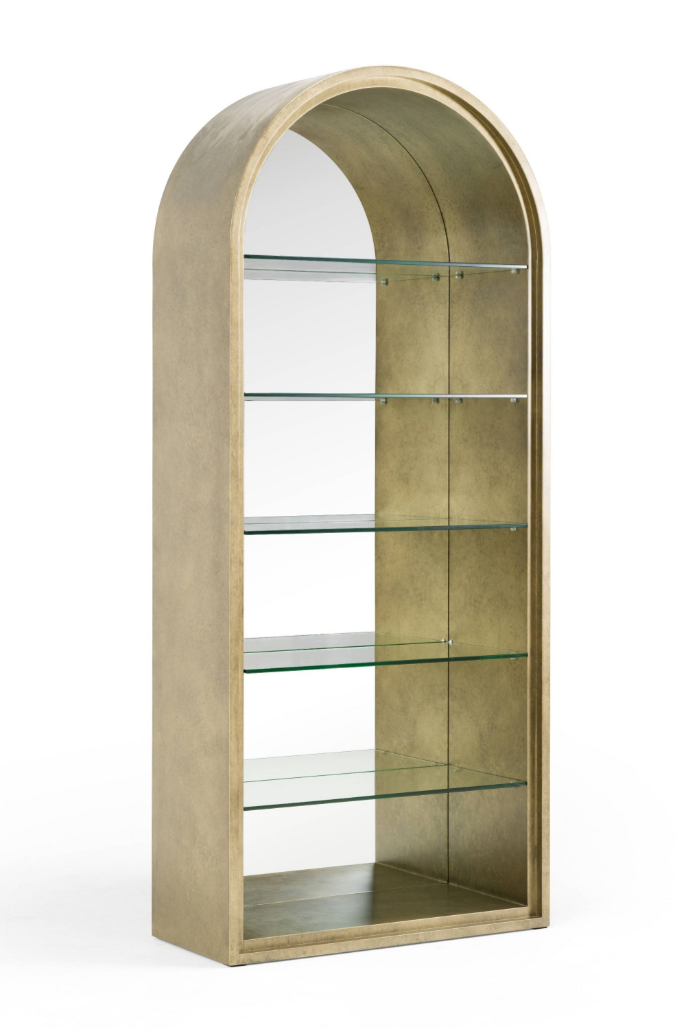 Antique Brass Arched Bookcase | Oroa.com