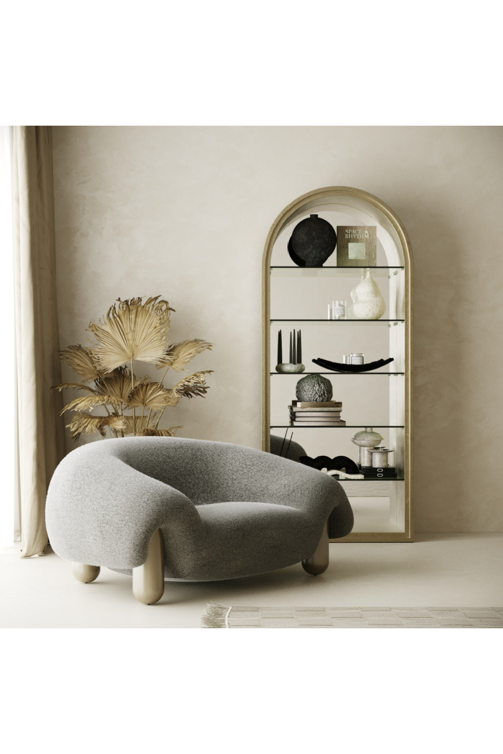 Gray Contemporary Accent Chair | Oroa.com
