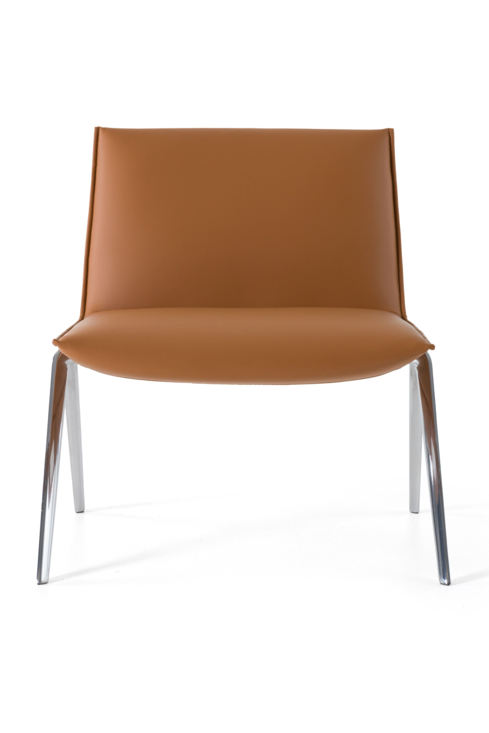 Brown Vegan Leather Accent Chair | Oroa.com