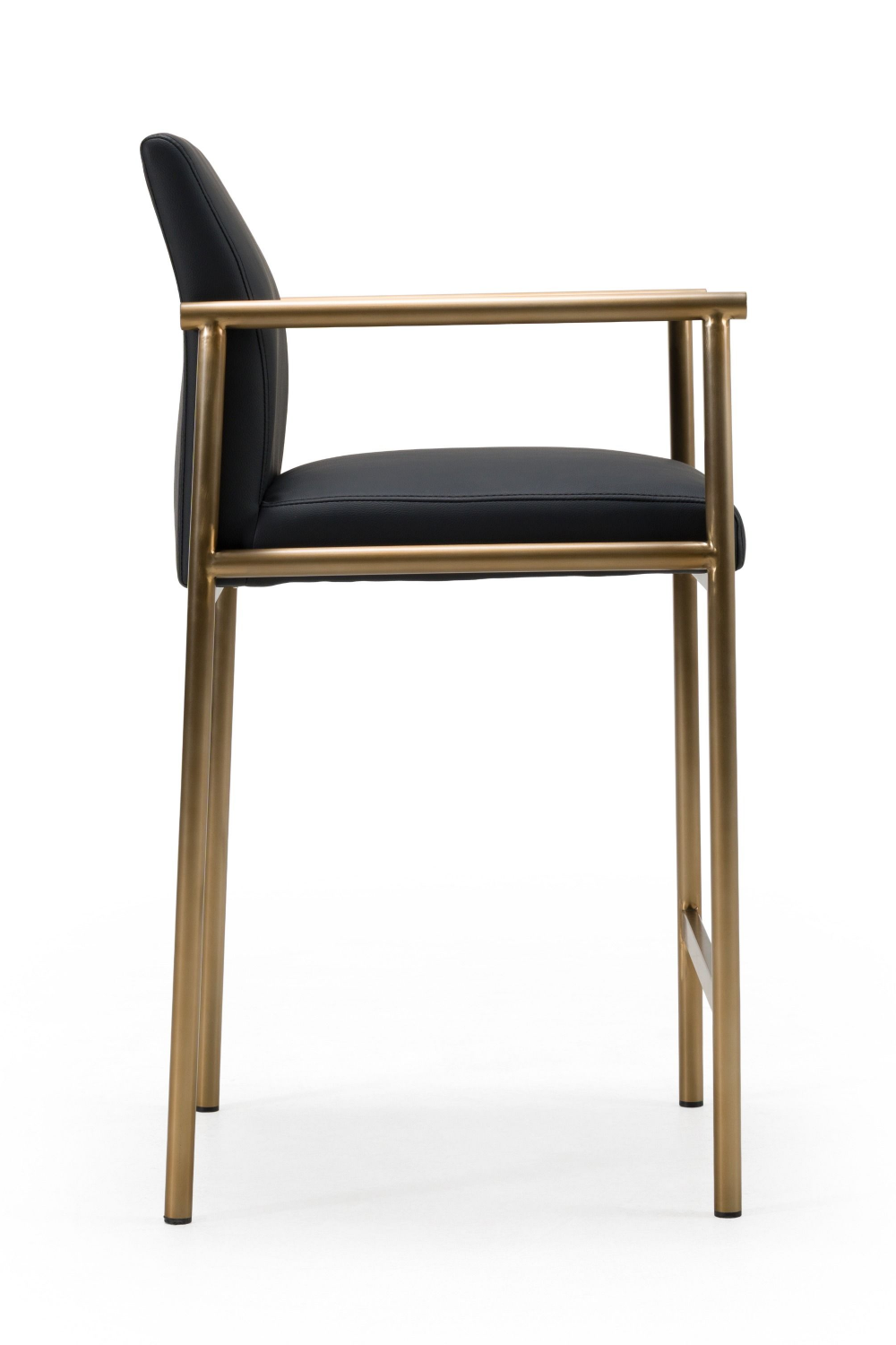 Black Vegan Leather Counter Chair | Oroa.com