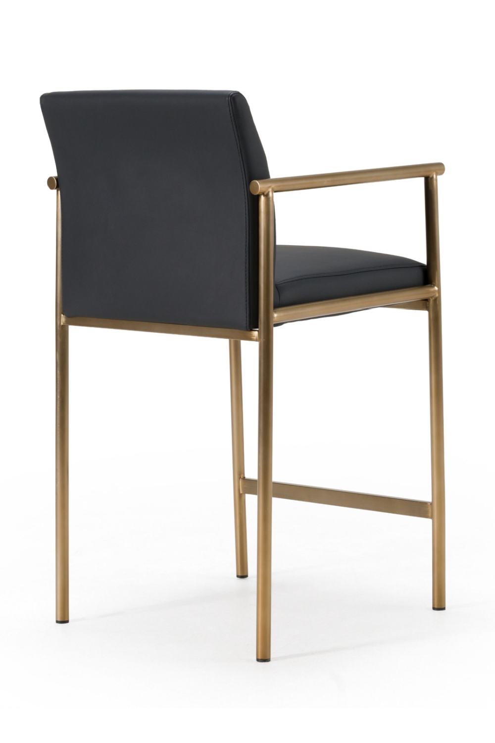 Black Vegan Leather Counter Chair | Oroa.com