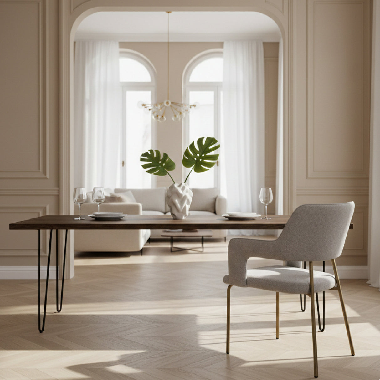 Gray Contemporary Dining Chair | Oroa.com