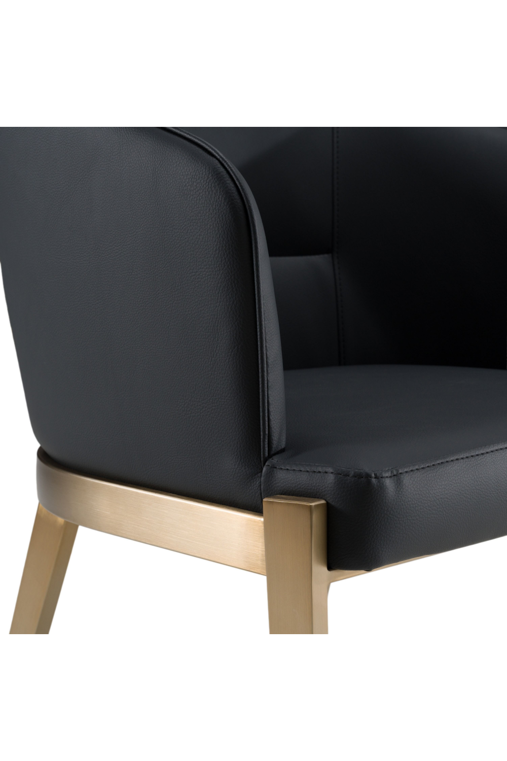 Gray Vegan Leather Dining Chair | Oroa.com