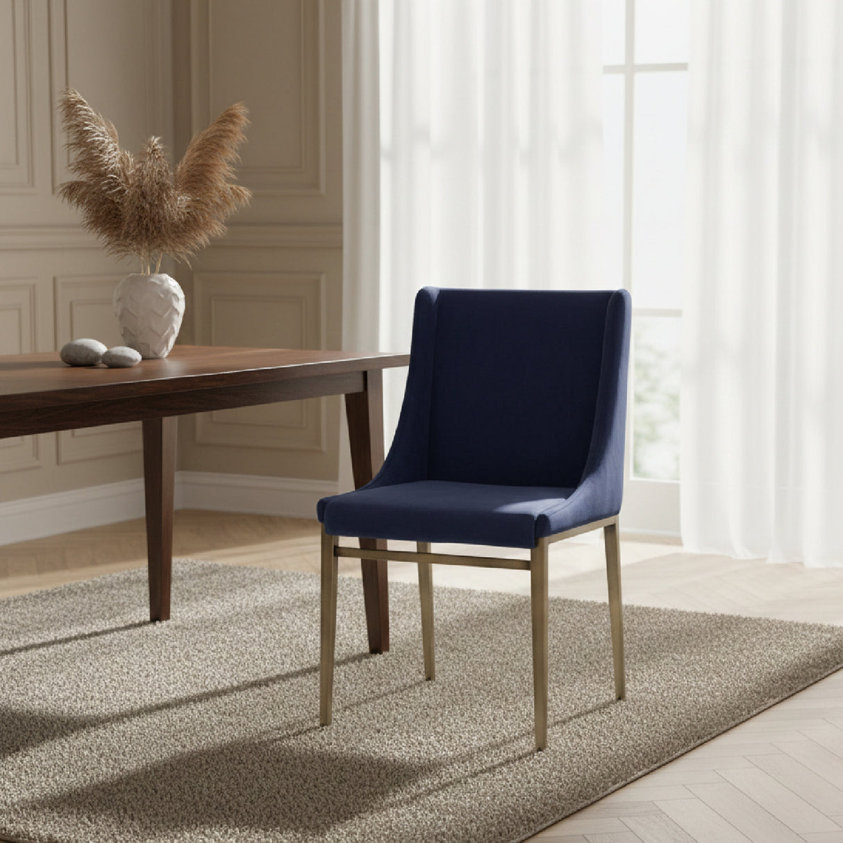 Sloped Arm Dining Chair Set (2) | Oroa.com
