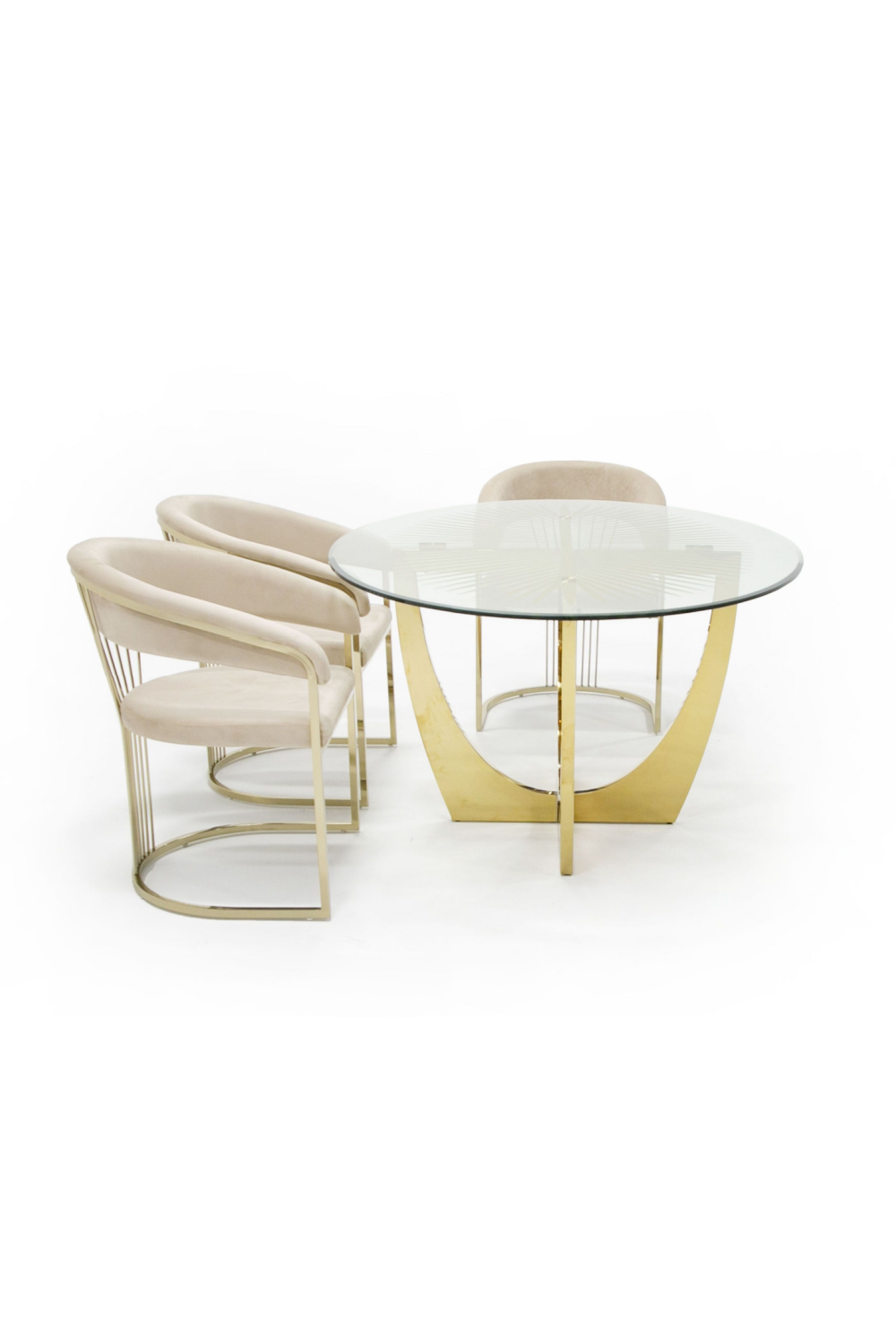 Gold Leaf Oval Dining Table | Oroa.com