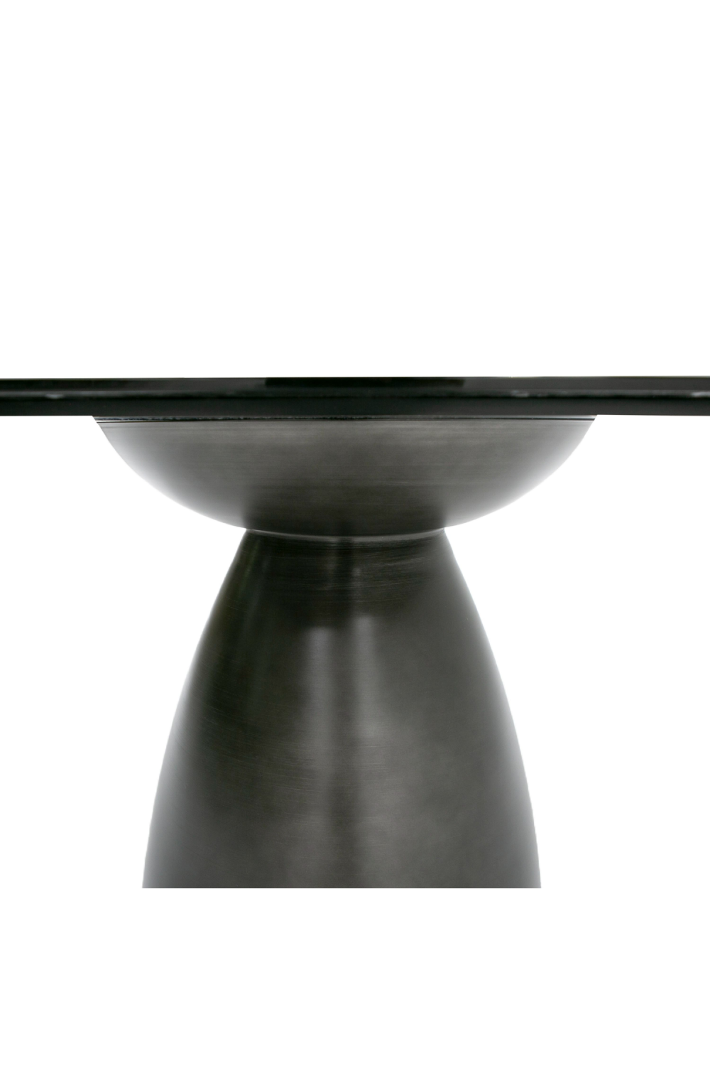 Black Wave Glass Dining Table | Oroa.com