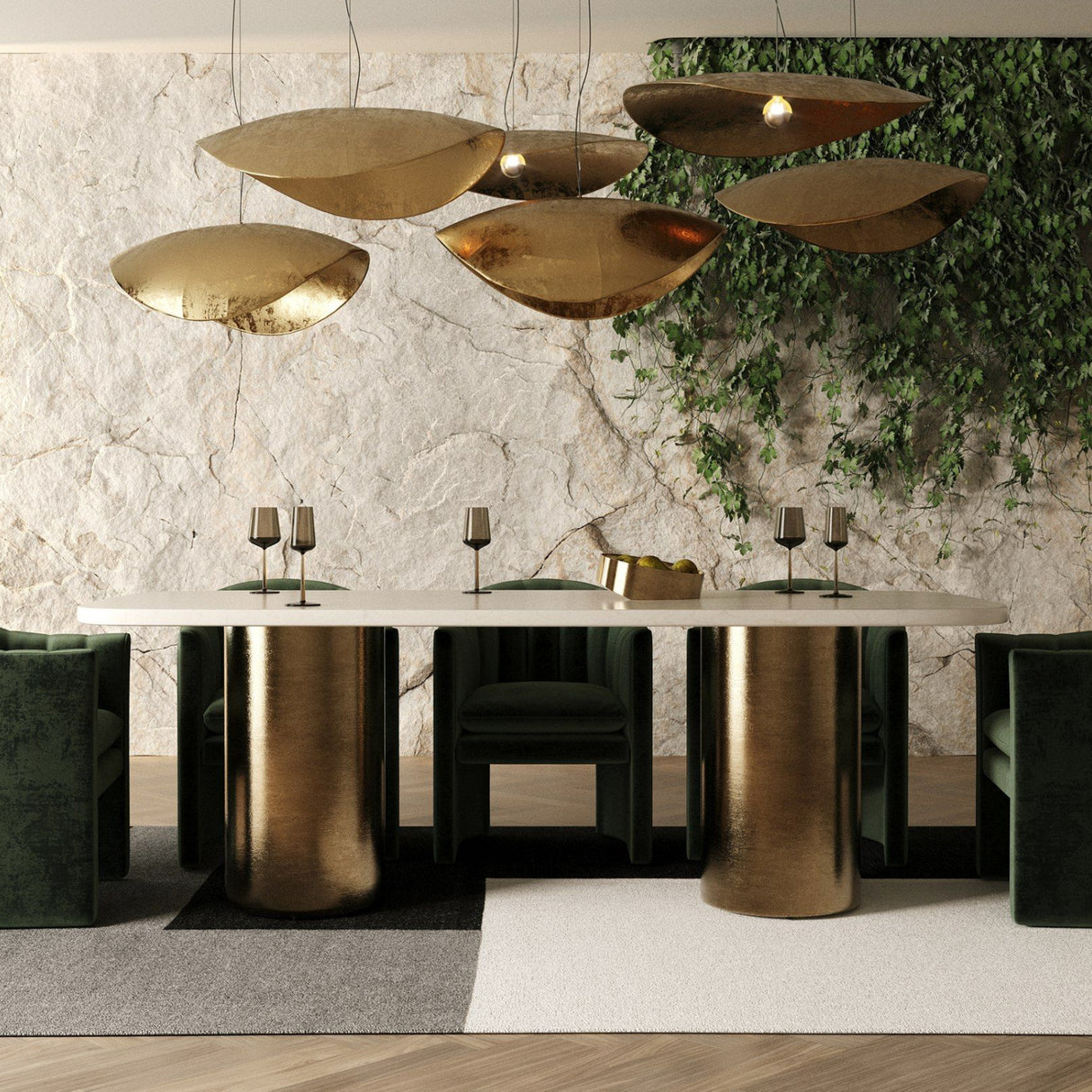 White Marble Dining Table L | Oroa.com