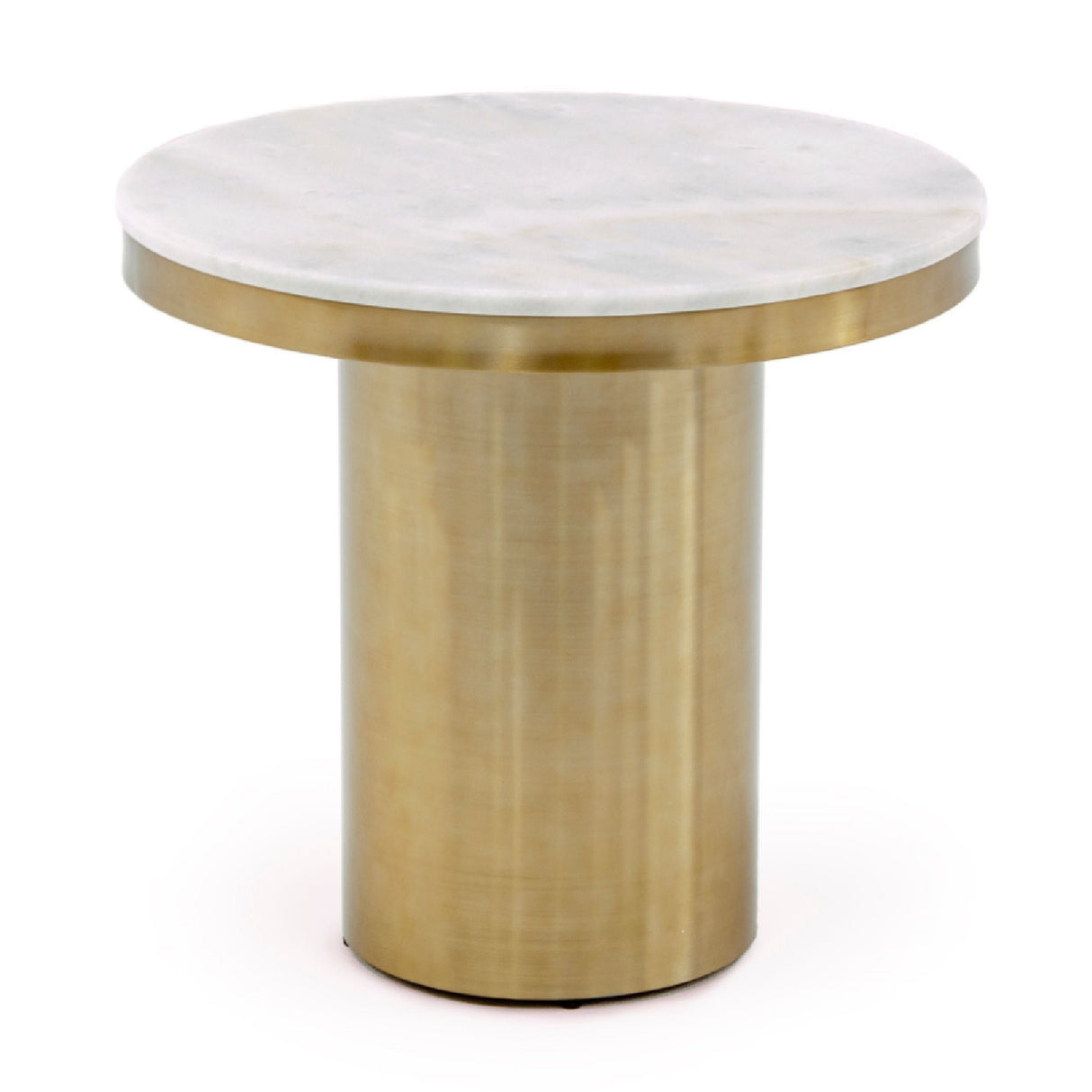 White and Gold End Table | Oroa.com