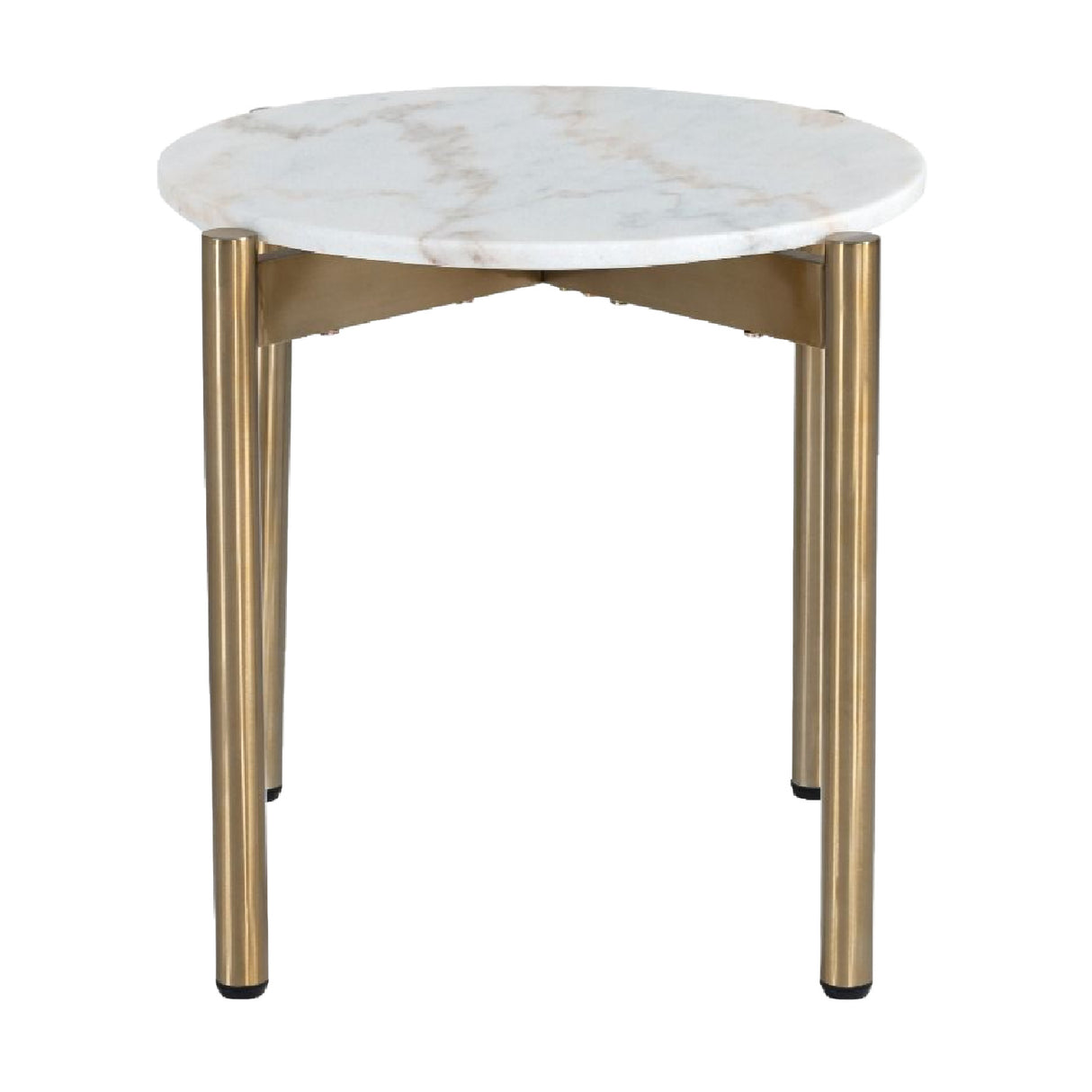 Square White Marble End Table | Oroa.com