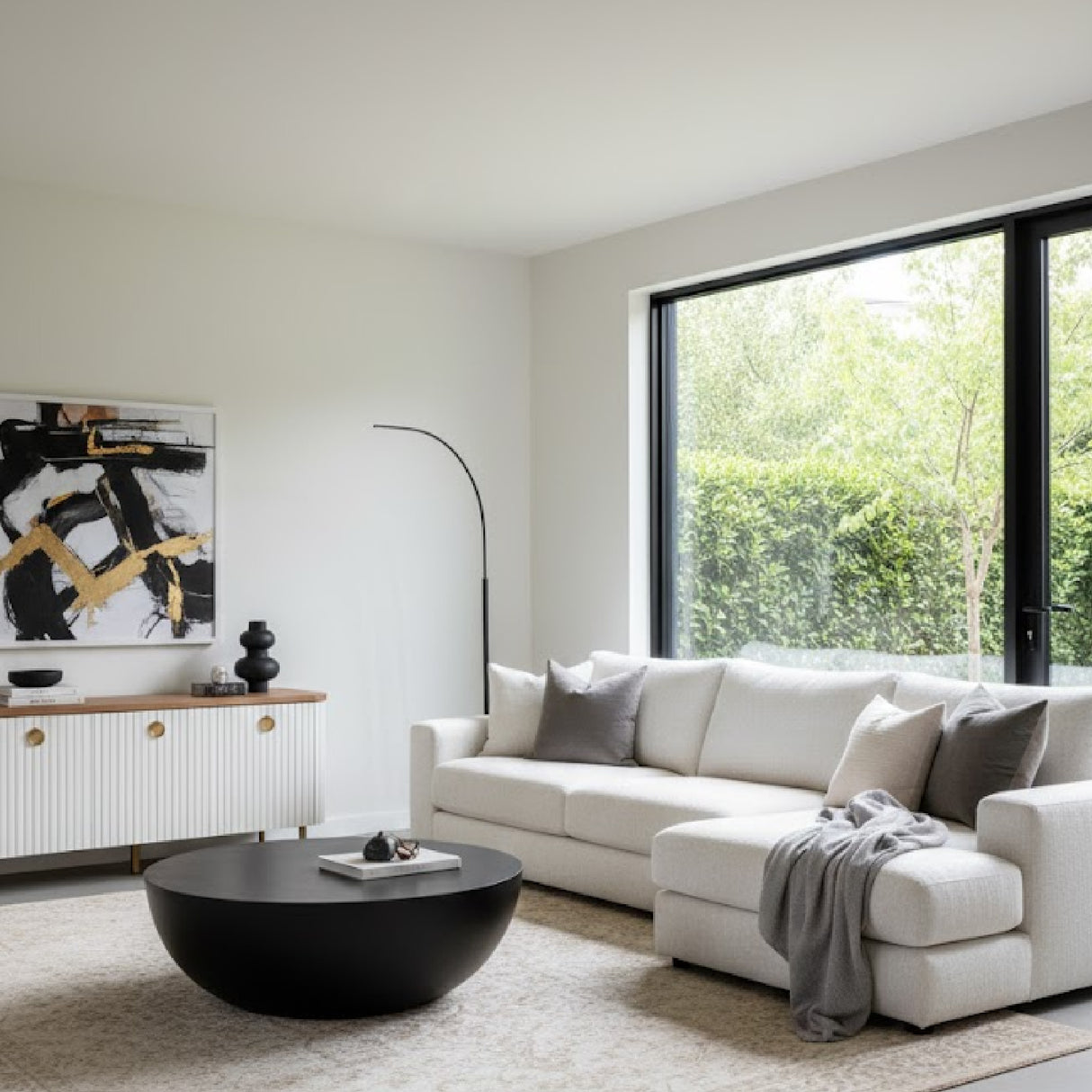 Round Concrete Coffee Table | Oroa.com