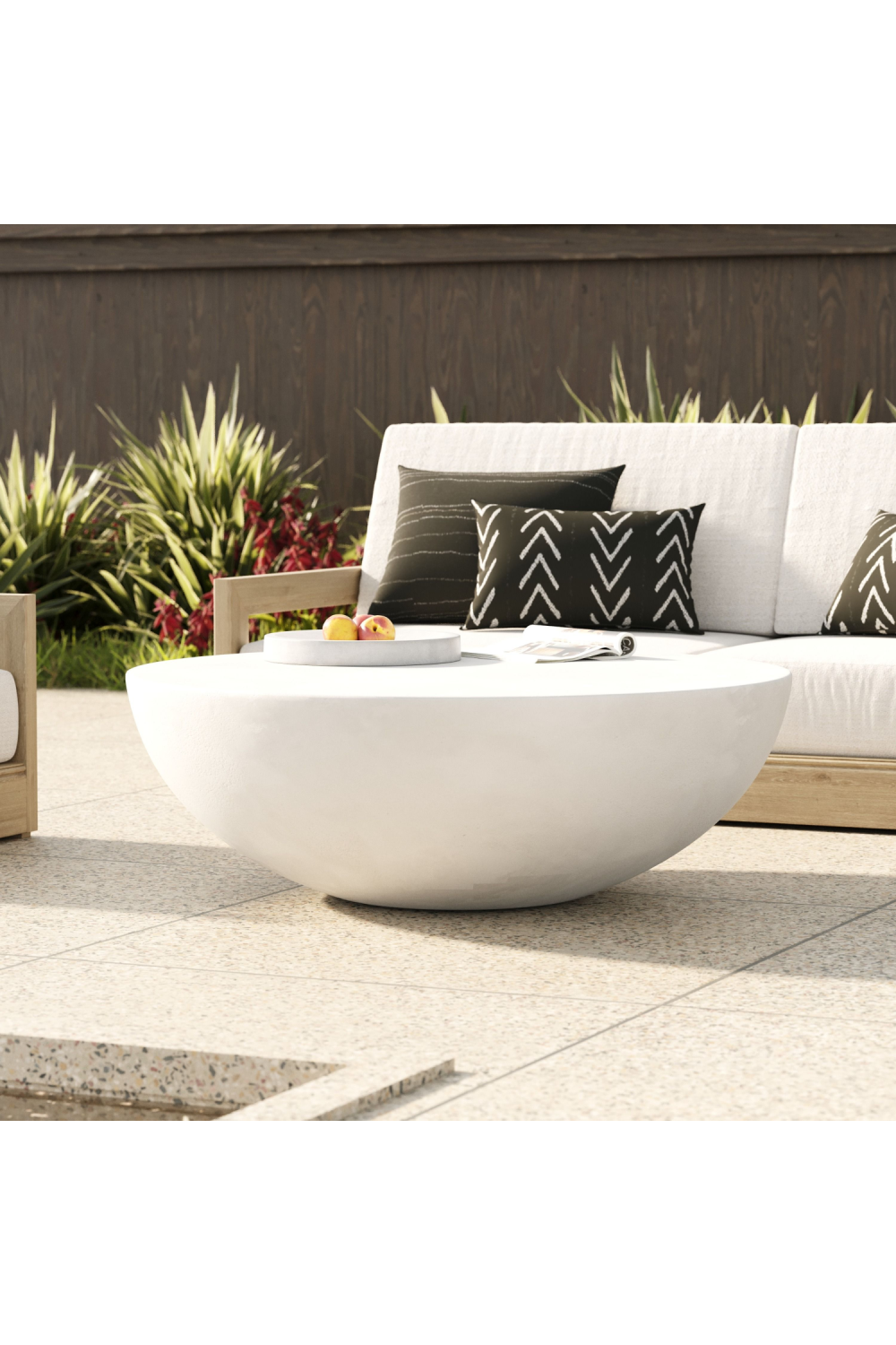 Round Concrete Coffee Table | Oroa.com