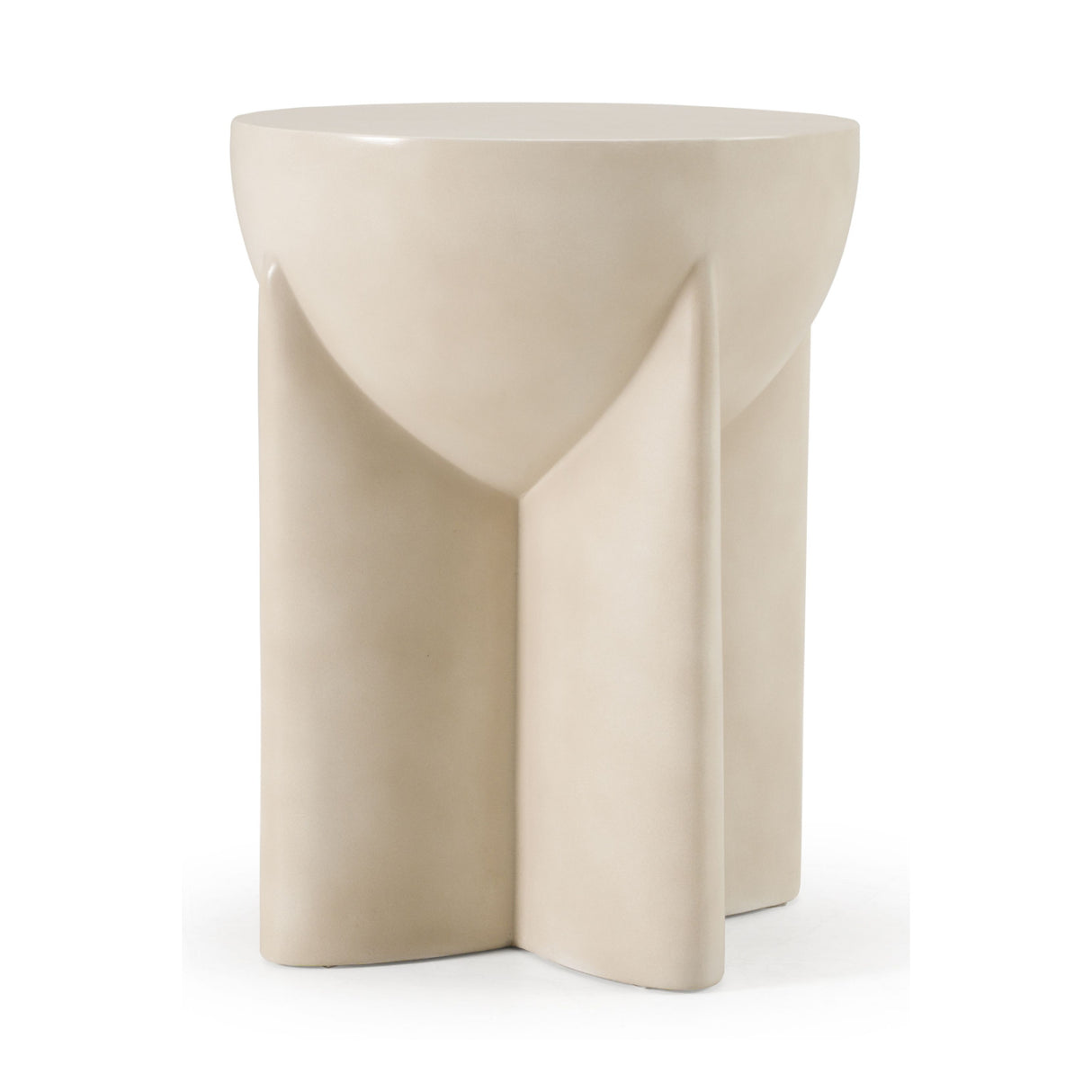 Concrete Round End Table | Oroa.com