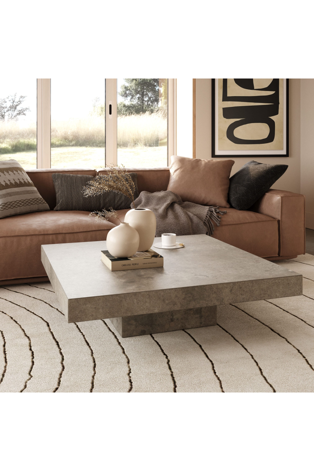 Square Concrete Coffee Table | Oroa.com