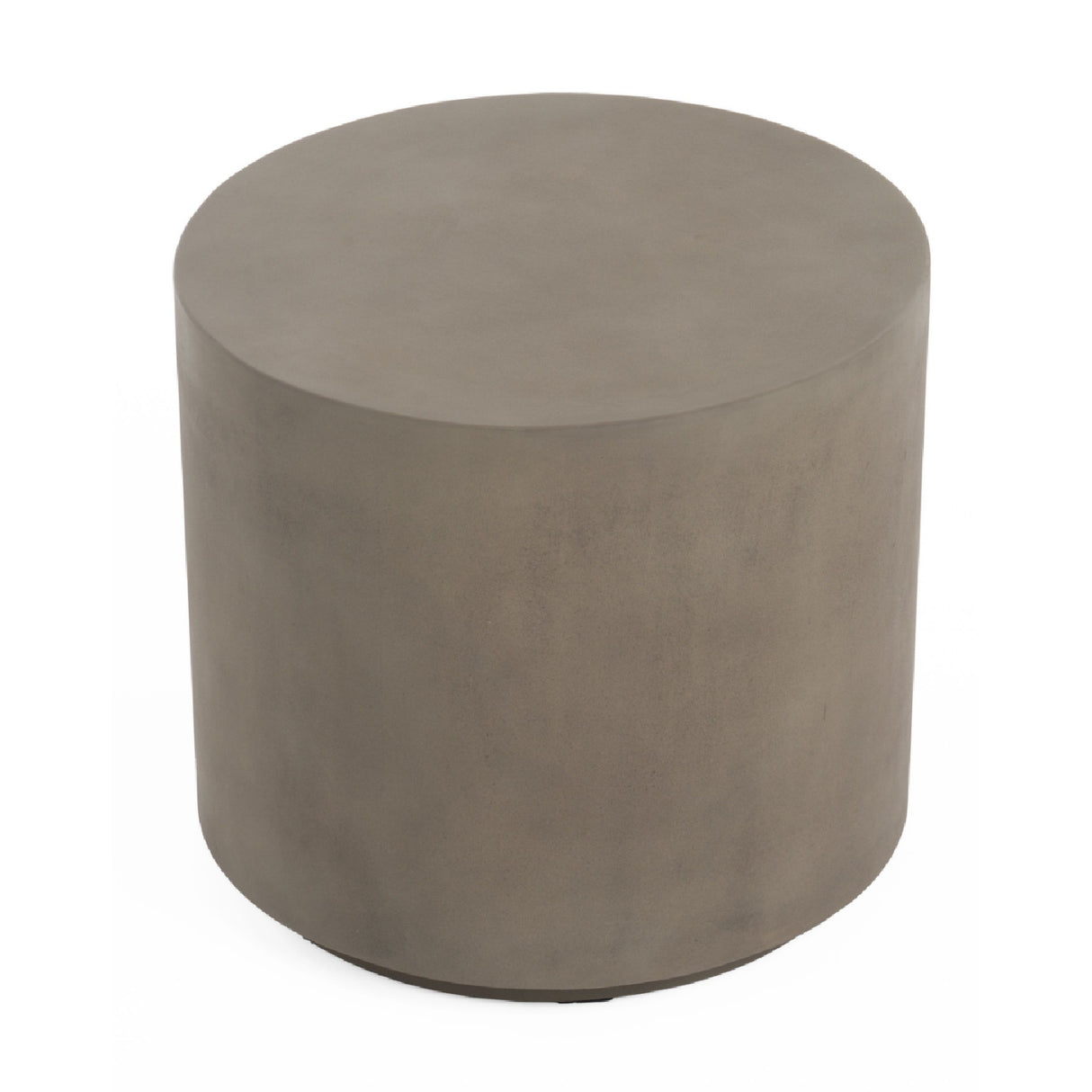 Gray Concrete Cylindrical End Table | Oroa.com