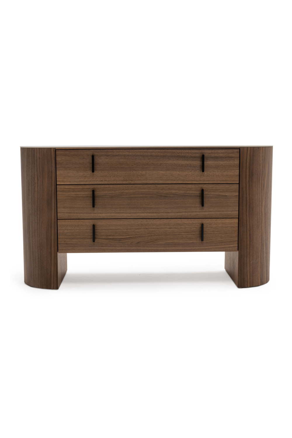 Walnut Veneer 3-Drawer Dresser | Oroa.com