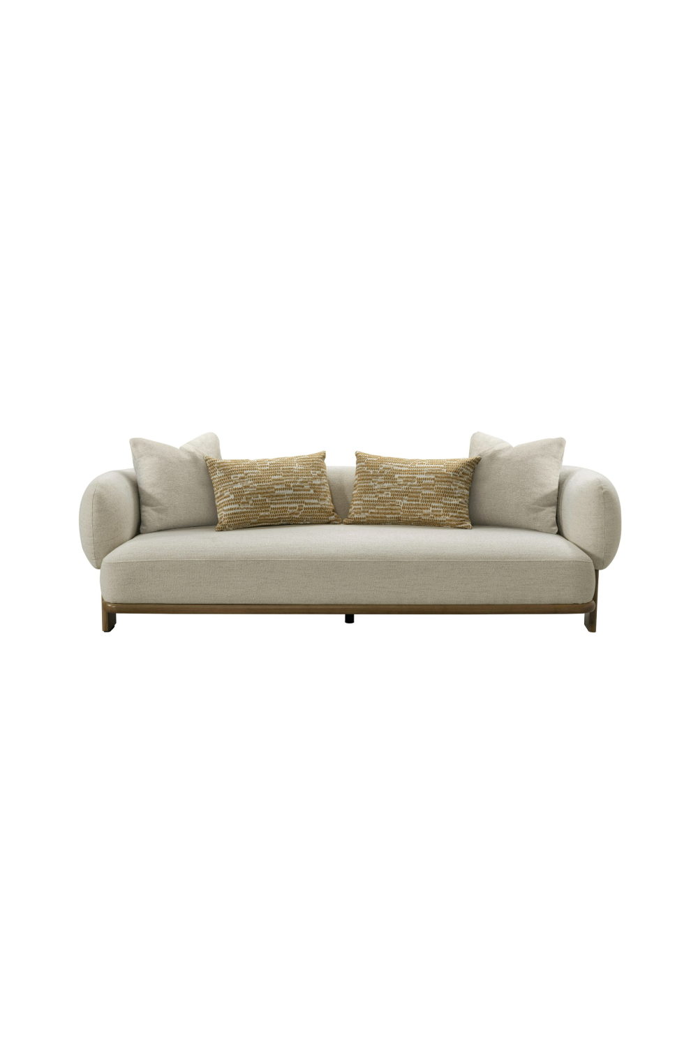 Beige Flared-Arm Sofa | Oroa.com