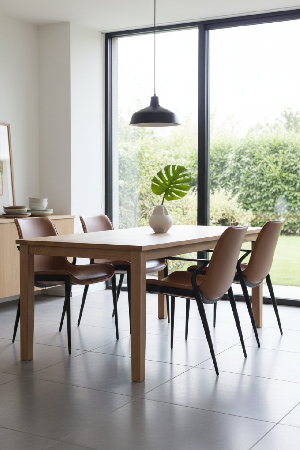 Vegan Leather Dining Chair Set (2) | Oroa.com