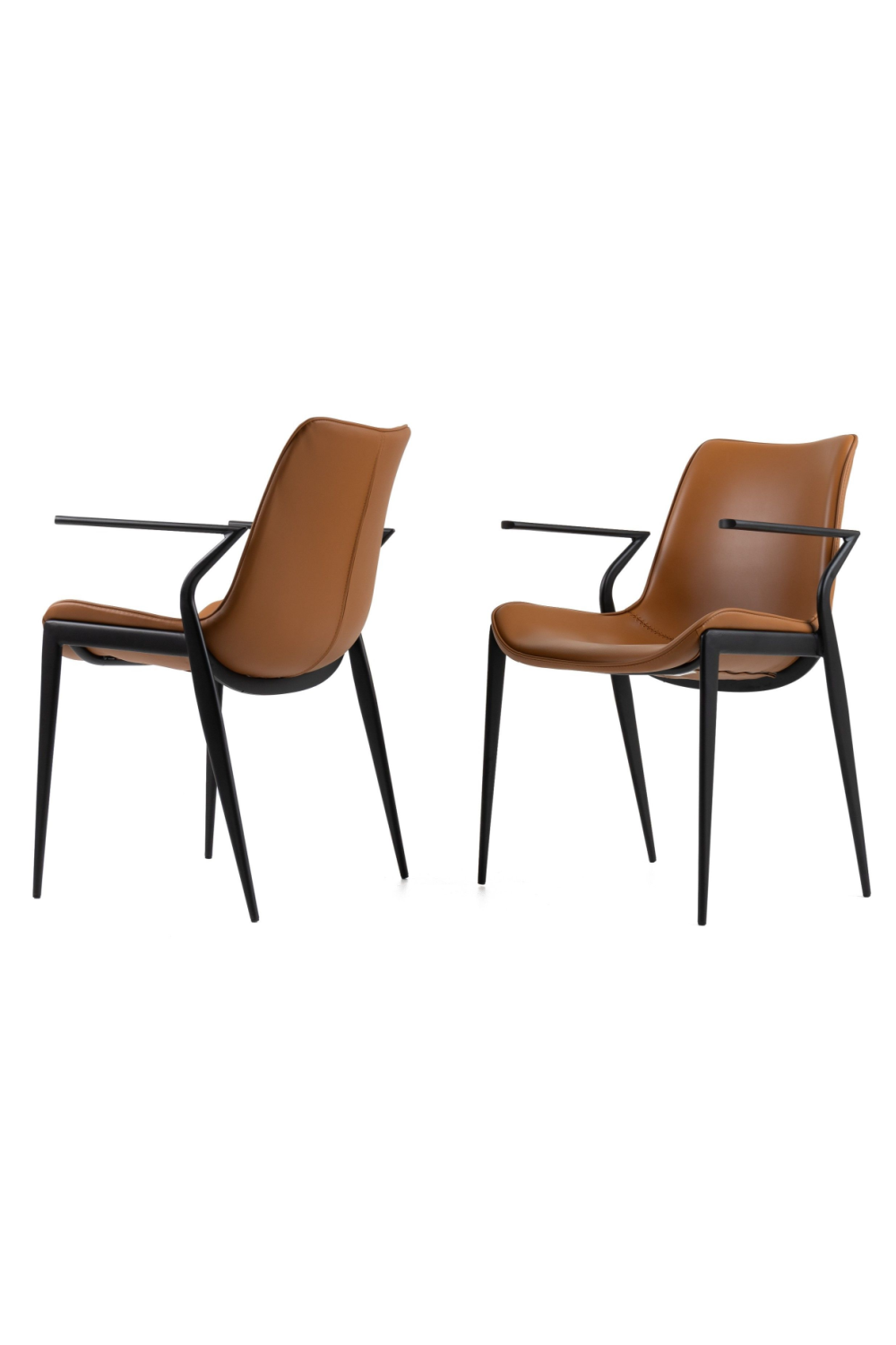 Vegan Leather Dining Chair Set (2) | Oroa.com