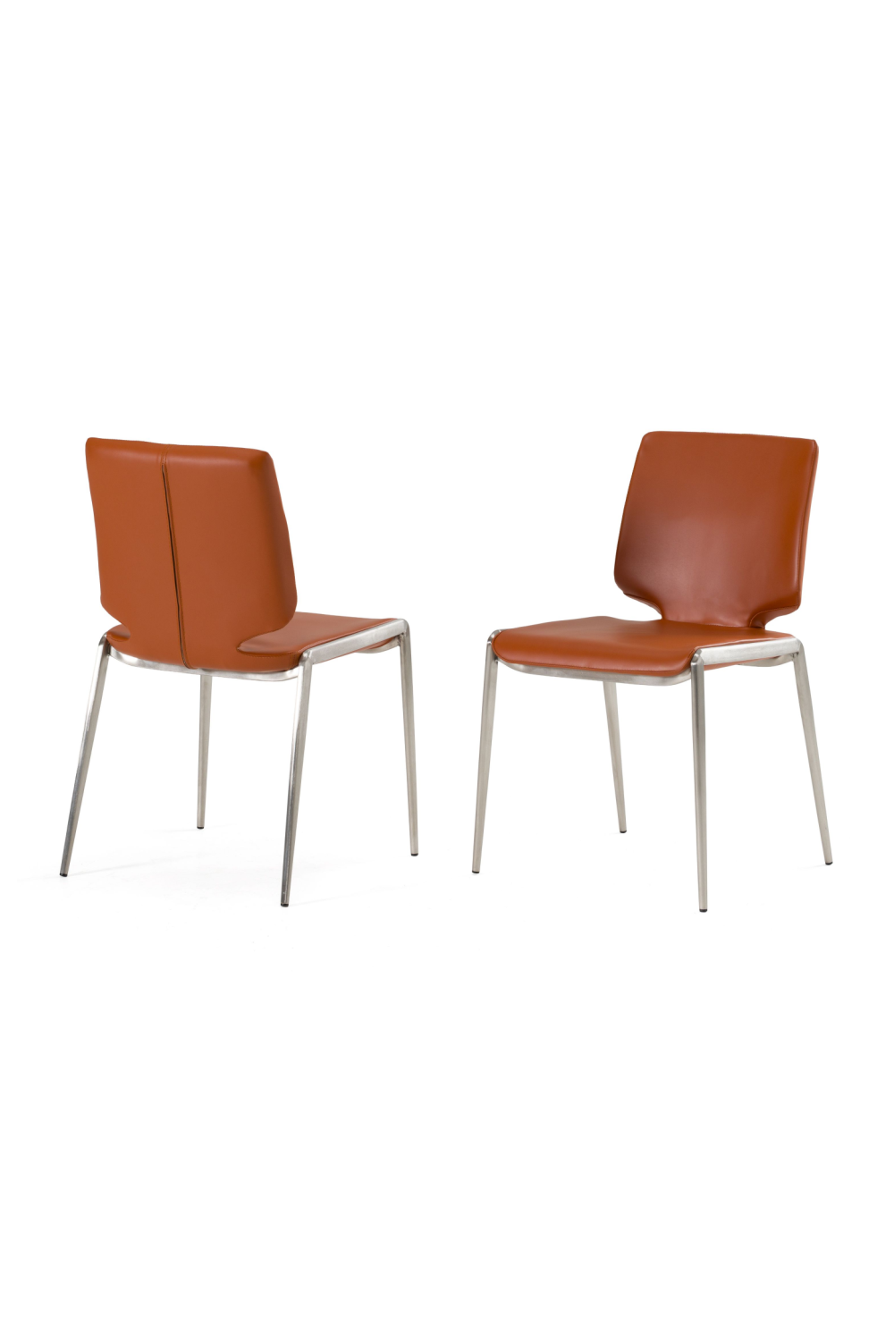 Eco-Leather Stackable Dining Chairs (2) | Oroa.com