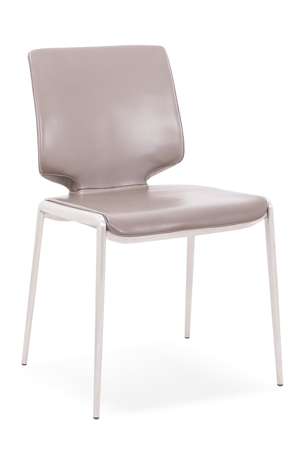 Eco-Leather Stackable Dining Chairs (2) | Oroa.com