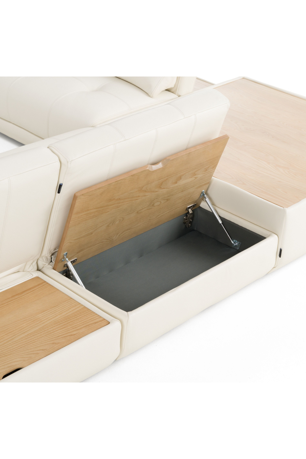 White Leather 7-Piece Modular Sofa | Oroa.com