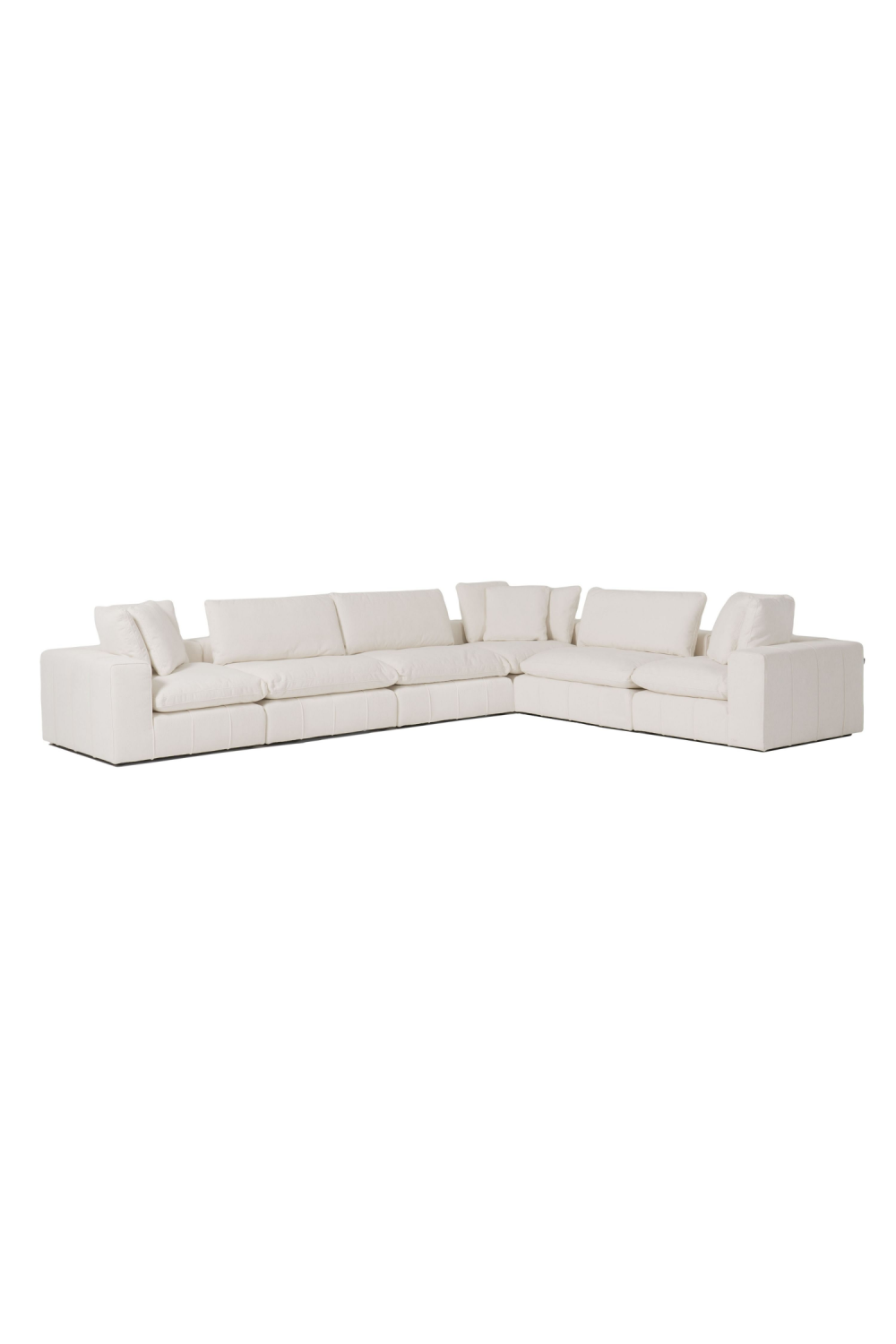 White Armless Modular Sofa | Oroa.com