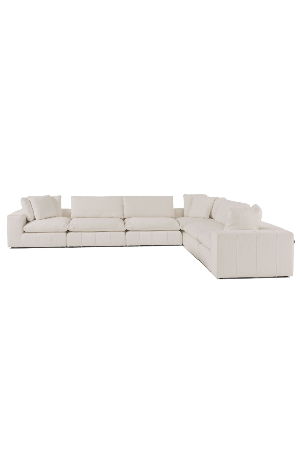 White Armless Modular Sofa | Oroa.com