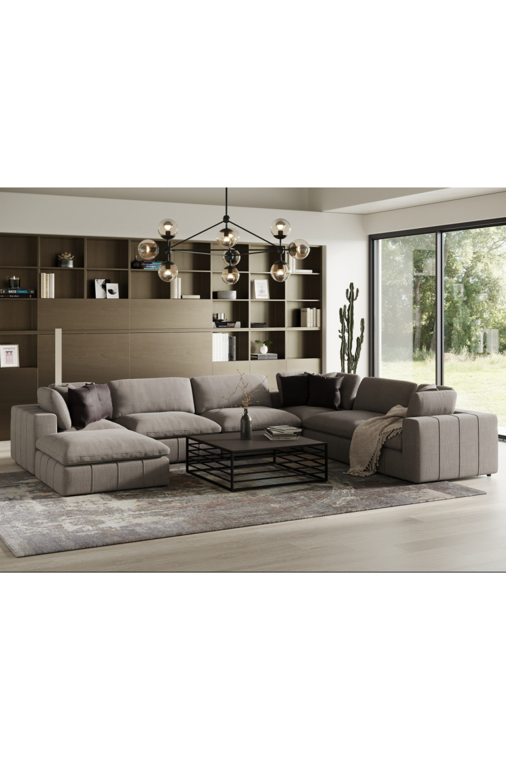 Fabric Square Ottoman | Oroa.com