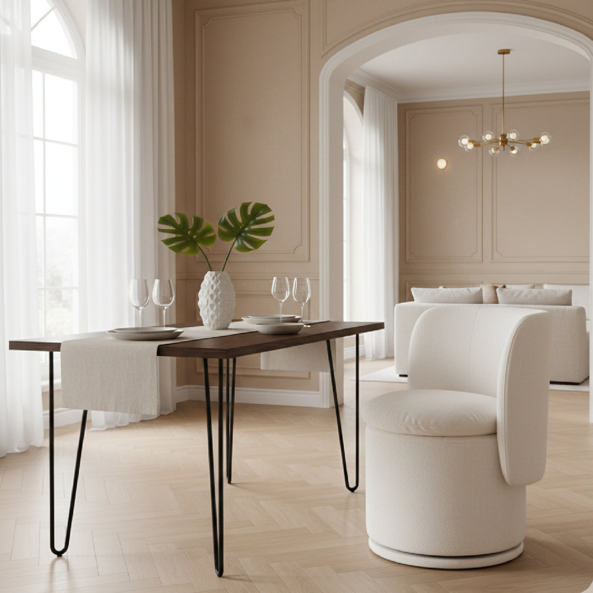 Round Swivel Dining Chair | Oroa.com