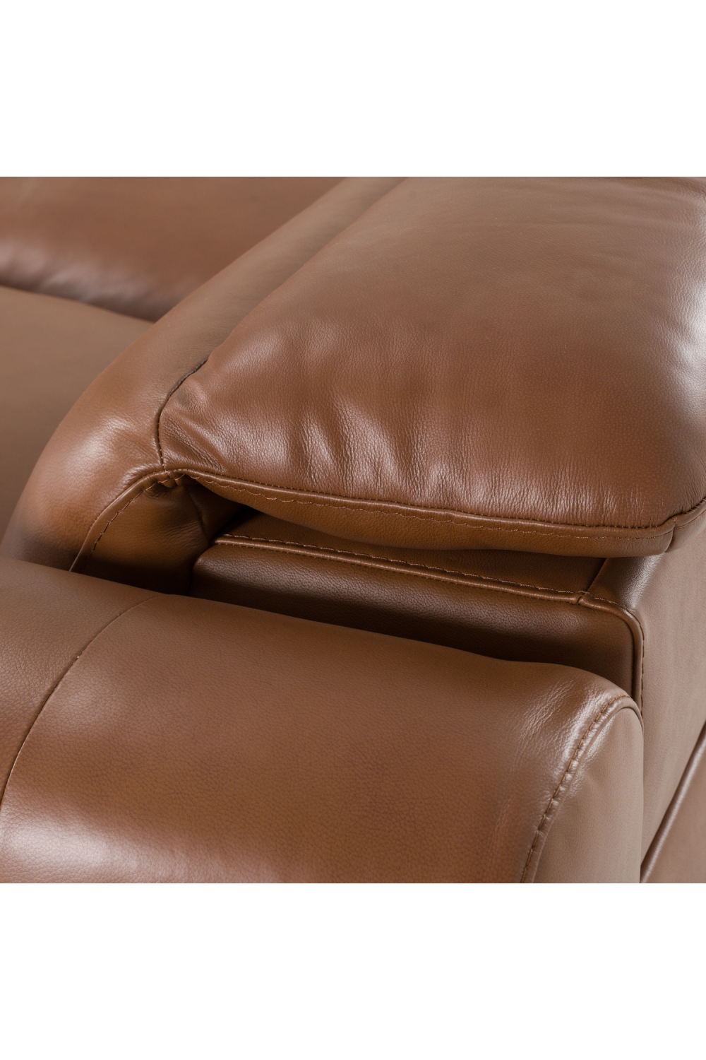 Brown Leather Sectional Recliner Sofa | Oroa.com