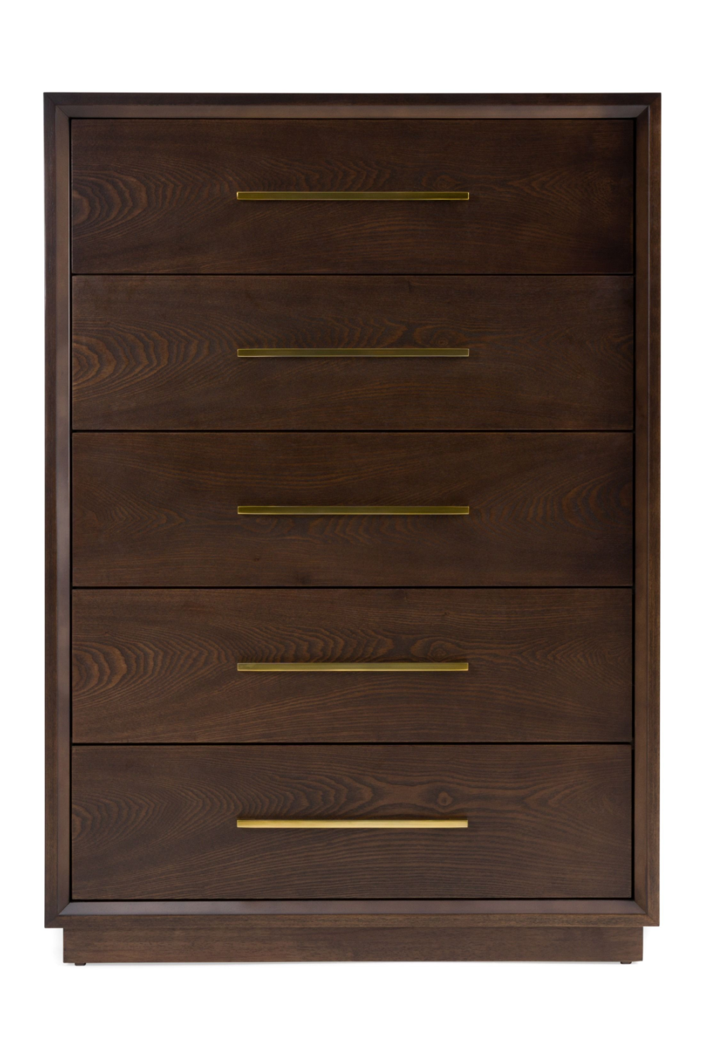 Brown Oak 5-Drawer Chest | Oroa.com
