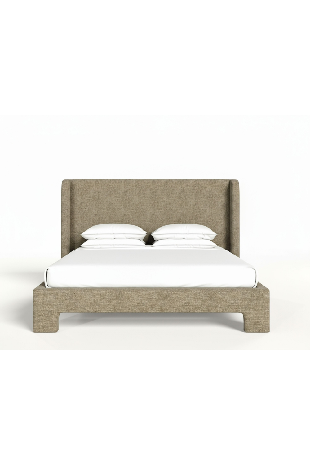 Beige Fabric Bed | Oroa.com