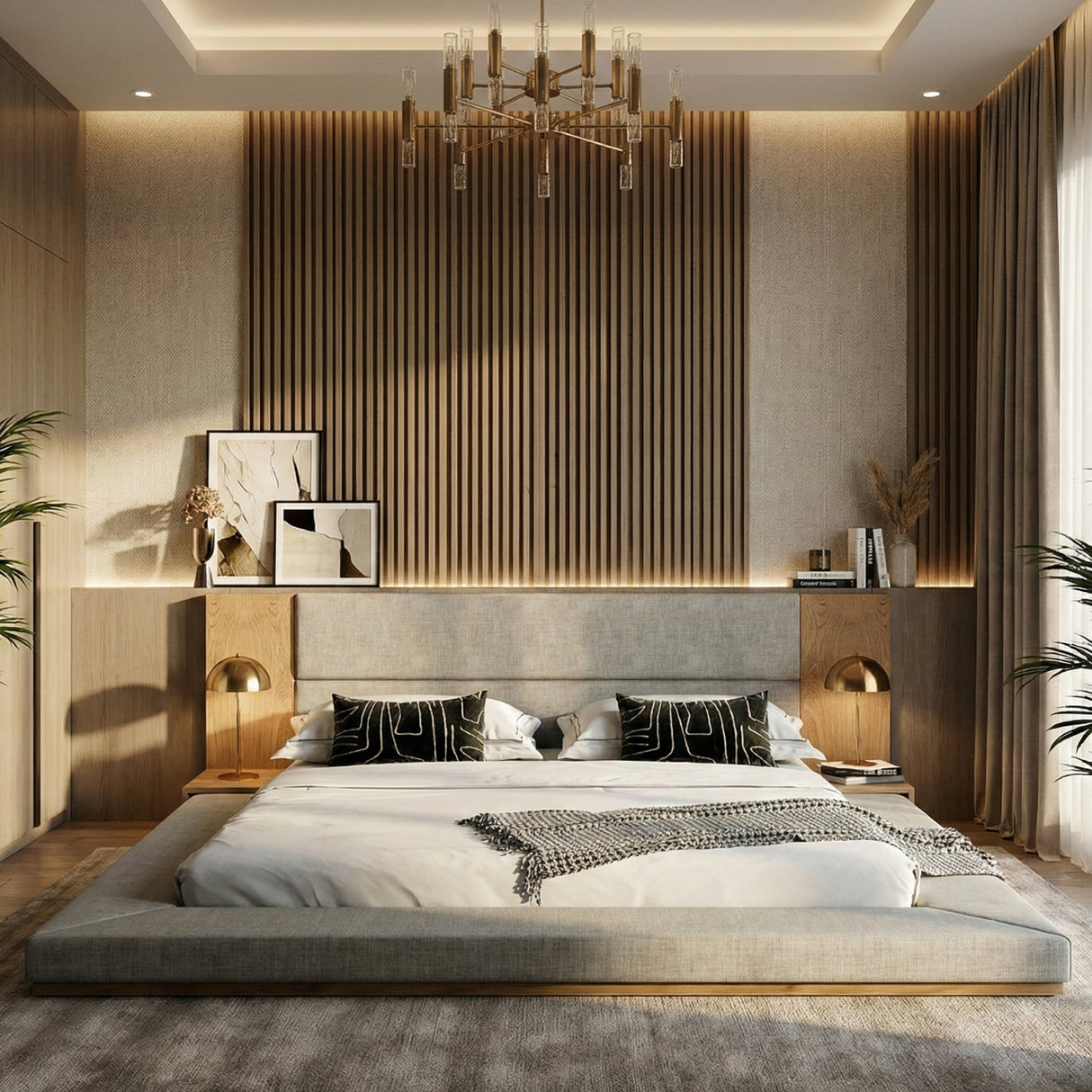 Natural Oak Queen Bed | Oroa.com