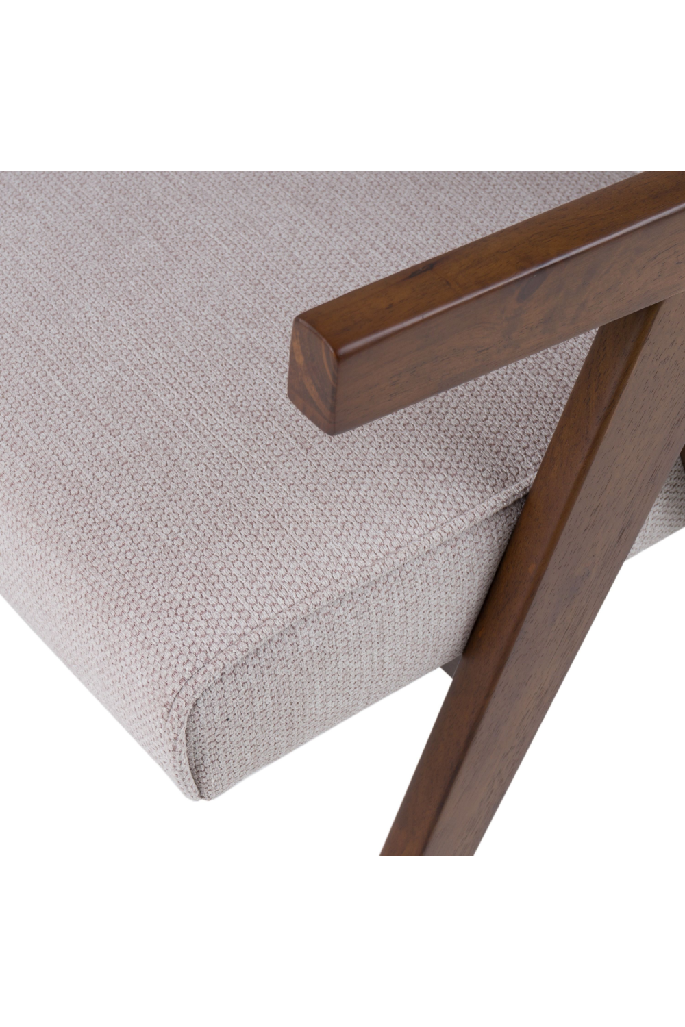 Walnut V-Leg Dining Chairs (2) | Oroa.com