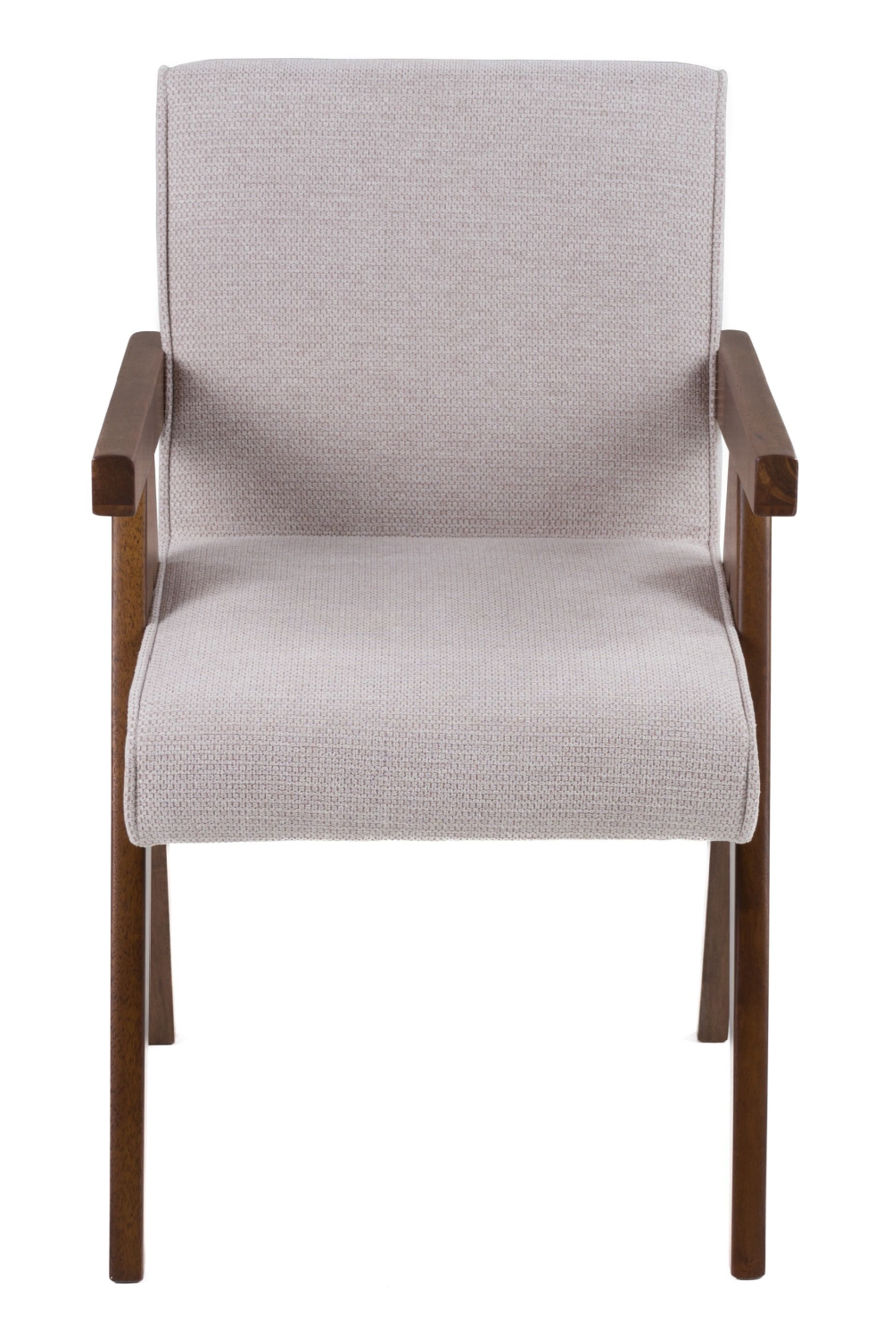 Walnut V-Leg Dining Chairs (2) | Oroa.com