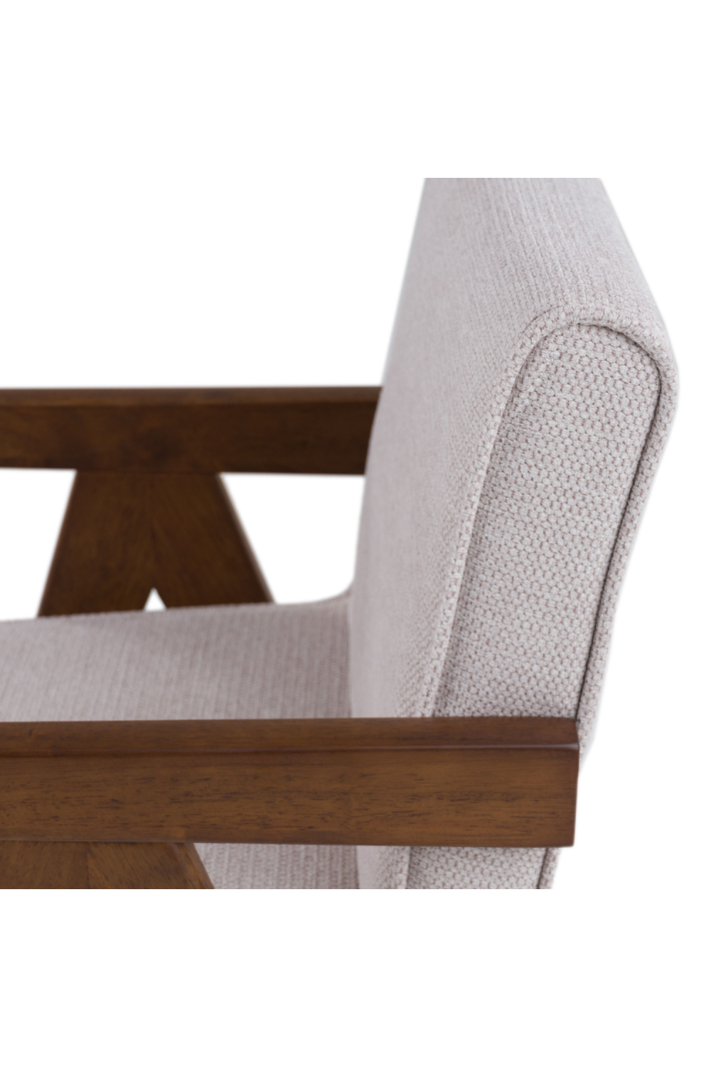 Walnut V-Leg Dining Chairs (2) | Oroa.com