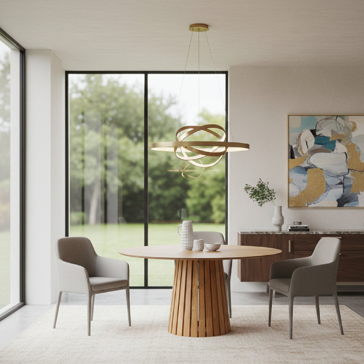 Round Pedestal Dining Table | Oroa.com