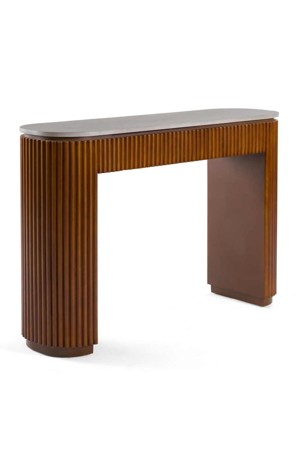 Fluted Wood Base Console Table | Oroa.com