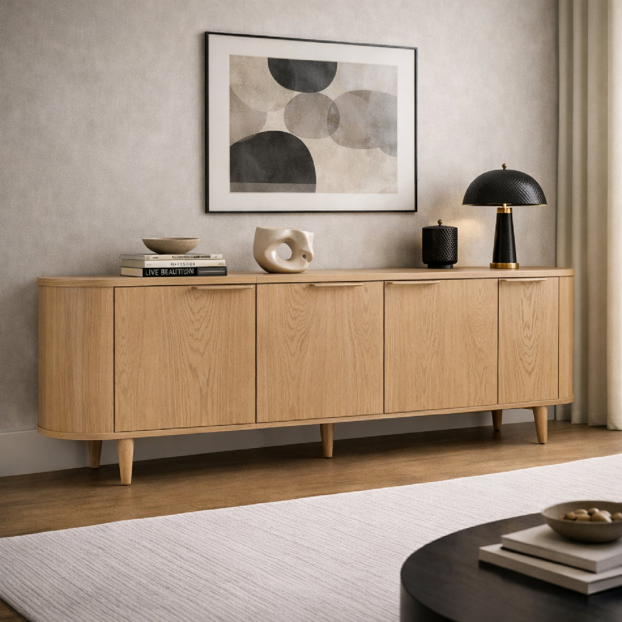 3-Door Oak Sideboard | Oroa.com