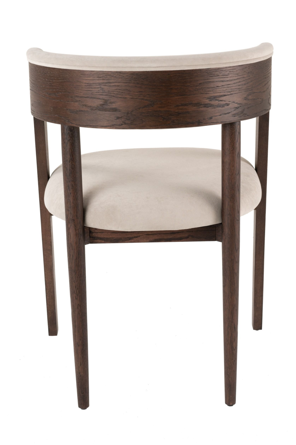 Rounded-Back Walnut Dining Chairs (2) | Oroa.com
