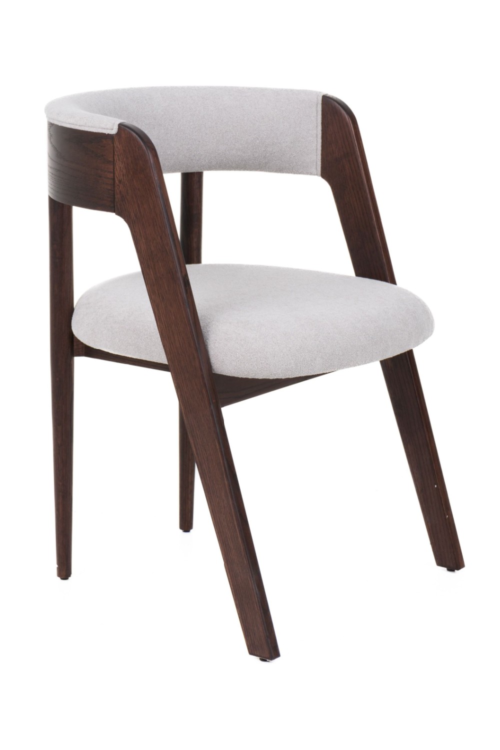 Rounded-Back Walnut Dining Chairs (2) | Oroa.com