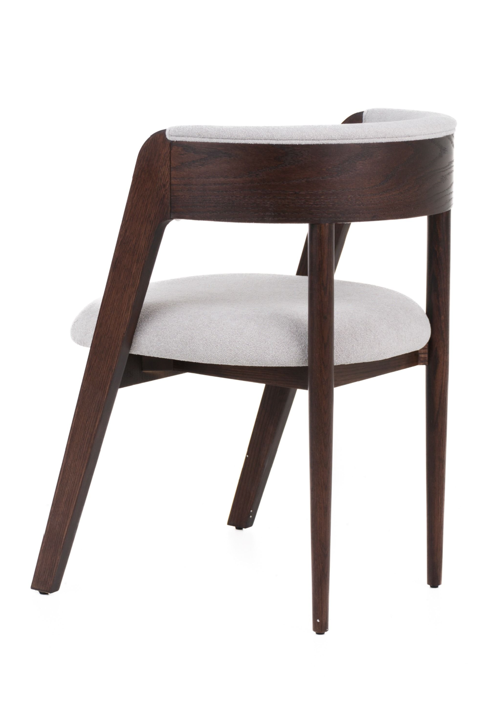 Rounded-Back Walnut Dining Chairs (2) | Oroa.com
